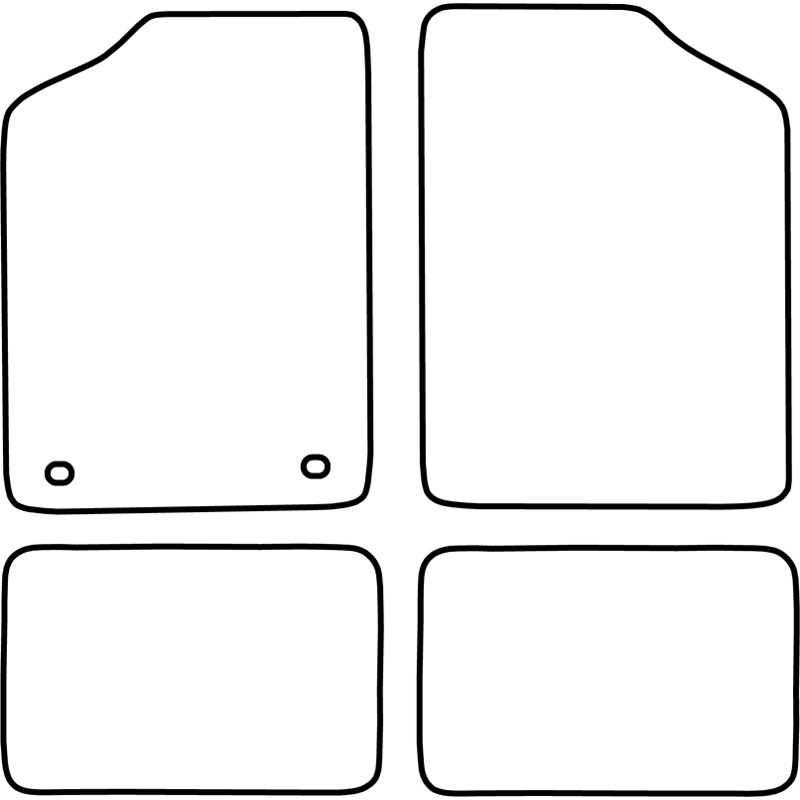 Set velour car mats  Renault R5 / 9 / 11 1972-1988