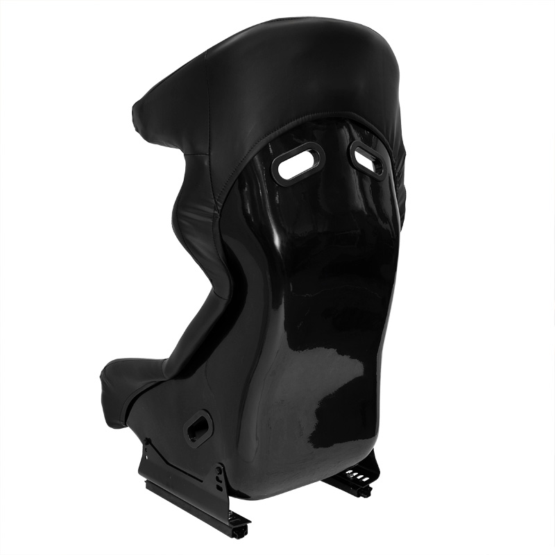 Sport seat 'FS' - Black Synthetic leather - Non-reclinable fibreglass back-rest - incl. slides
