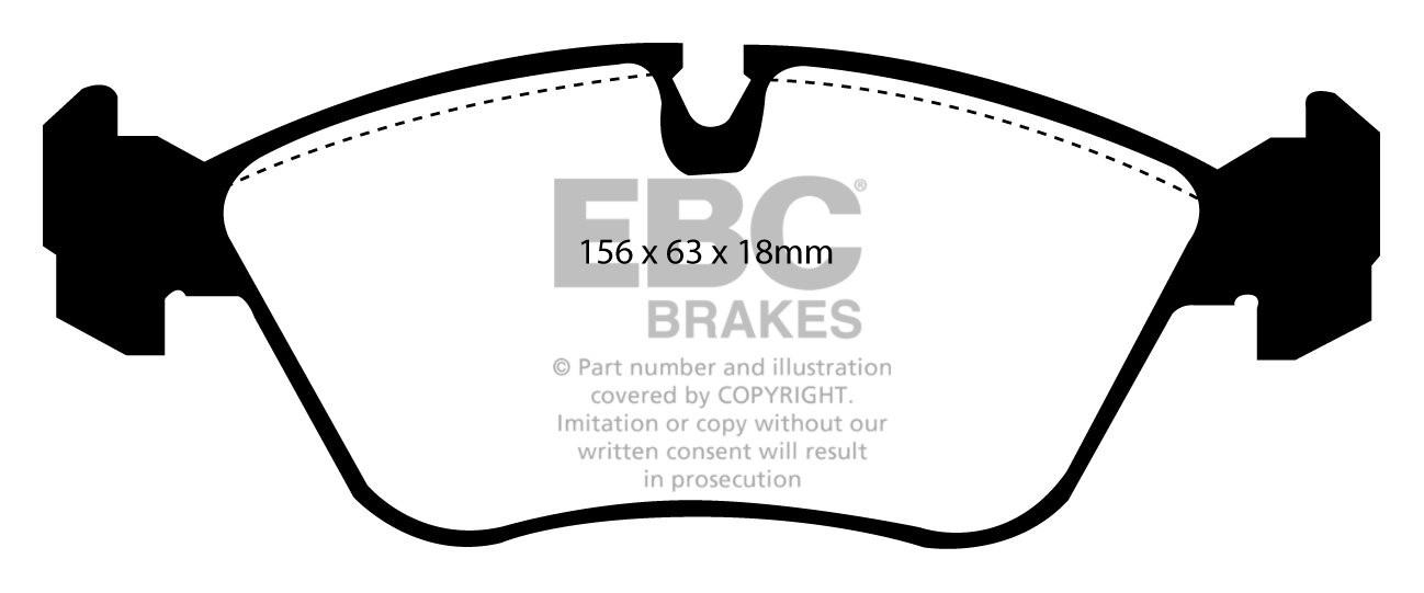 EBC Brakes VOLVO 850 2.5 TD 95-97 Remblokken voorzijde