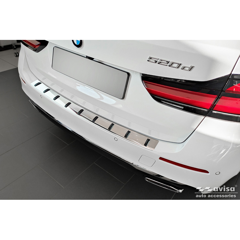 Stainless Steel Rear bumper protector  BMW 5-Series G31 FL Touring 2020-2024 excl. M-Sport 'STRONG EDITION'