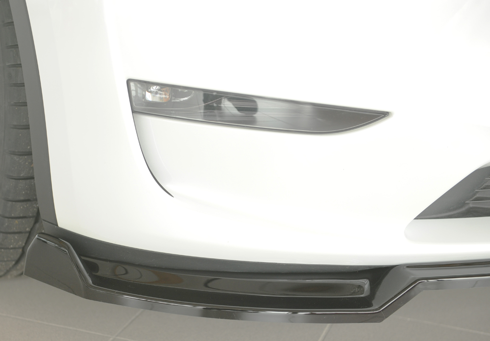 Voorspoiler Tesla Model Y Rieger Glans Zwart