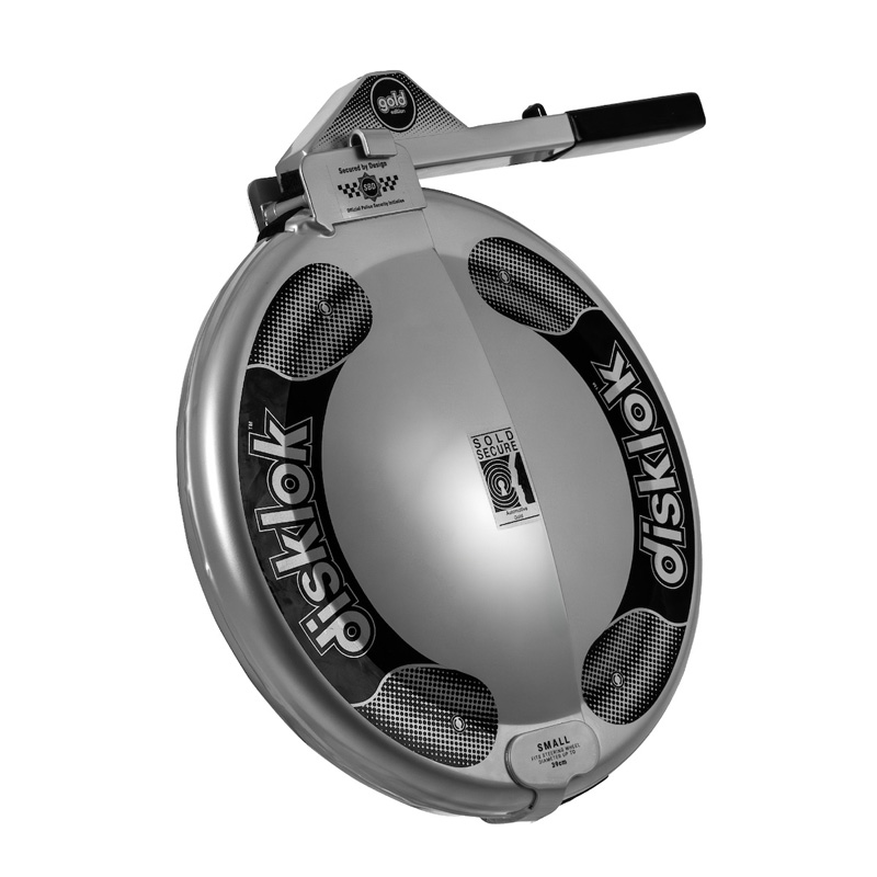 Disklok Steering Wheel Lock 'Gold Edition' - Size Small - 35-39cm - Silver - SCM MP-03 approved