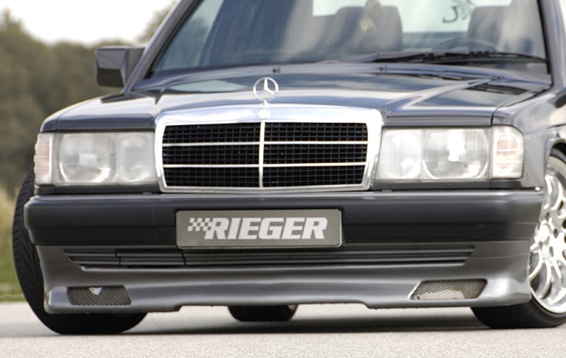 Voorspoilerlip Mercedes w201 vanaf 88 Rieger