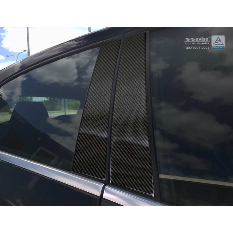 B-Pillars covers  Mercedes-Benz A-Class W176 2015- Black Carbon