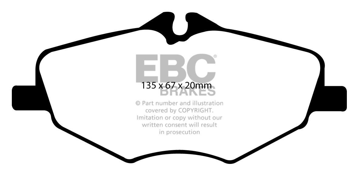 EBC Brakes MERCEDES E-Class (W211) E200 K 2002-2006 Remblokken v