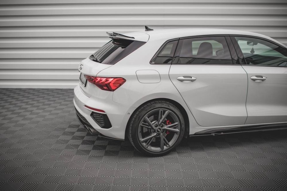 Achterzij Spoilers Audi S3 8Y Glanzend zwart V.1