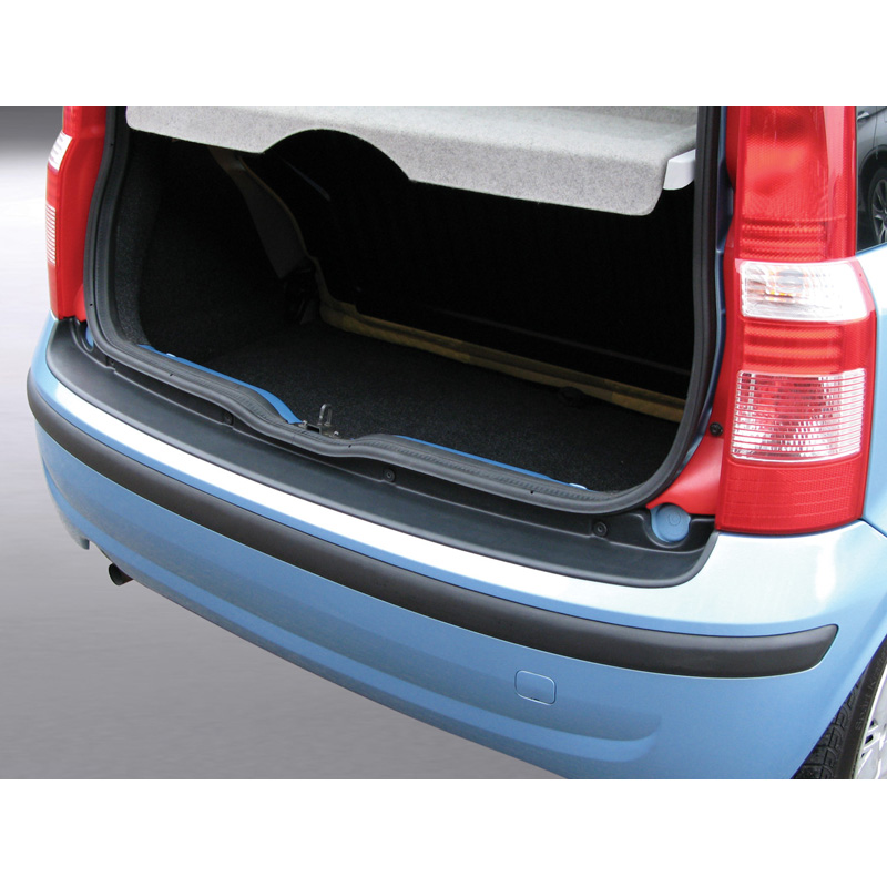 ABS Rear bumper protector  Fiat Panda II 2003-2012 Black