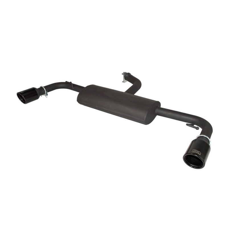 Double sport exhaust  Volkswagen Golf VI HB 1.4i 59kW/1.4TSi 90/118kW/2.0TDI 81/103kW 2008- 90mm Black