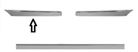 achterbumperlijst, Elegance/Avantgarde, links Mercedes C klasse,