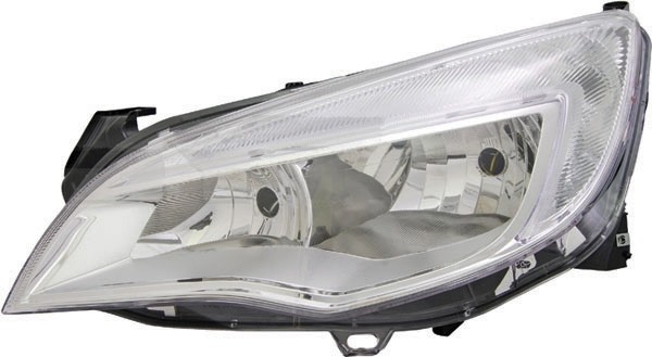 Koplamp rechts ASTRA J, 09->> Chroom/H7+H7