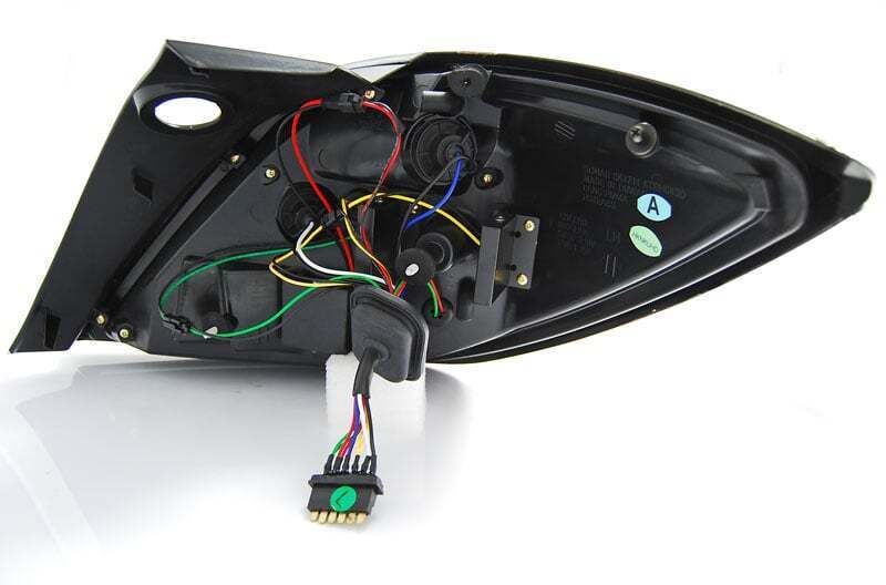 Achterlichten Opel Astra H GTC Tube LED zwart