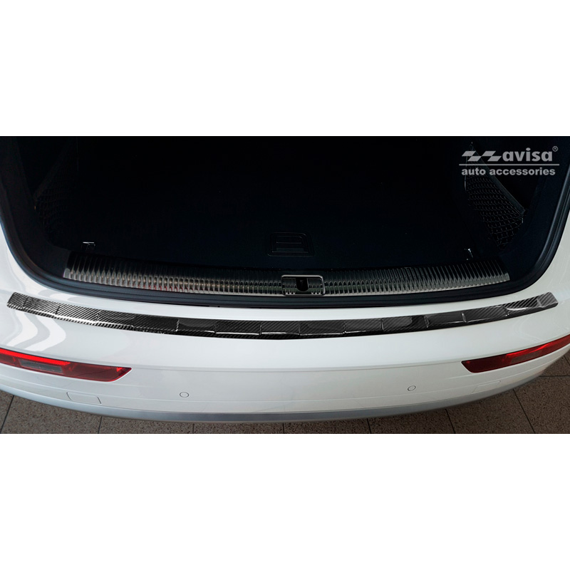 Real 3D Carbon Rear bumper protector  Audi Q5 (FY) 2017-2020 & FL 2020-