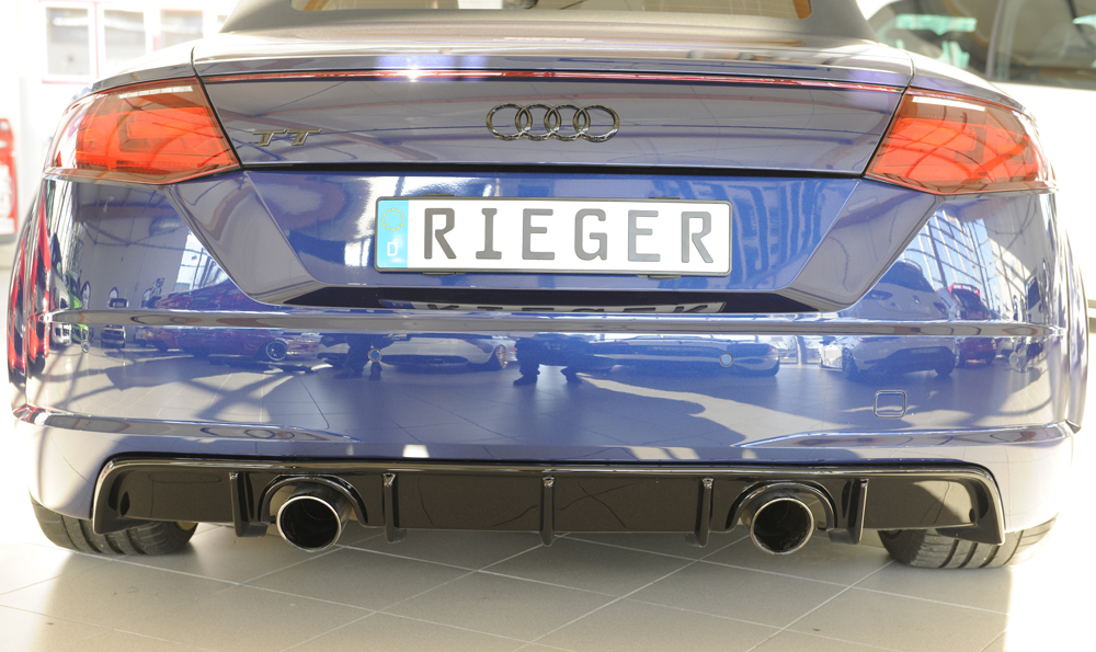 Diffuser Audi TT 8J-FV 8S 14-22 Rieger Glans Zwart