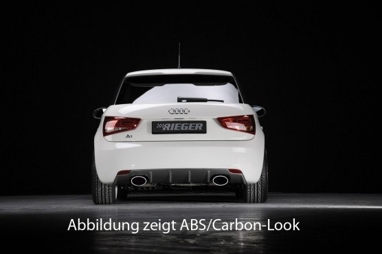 Rieger Achterbumper Diffusor Audi A1 8X 2010- Duplex