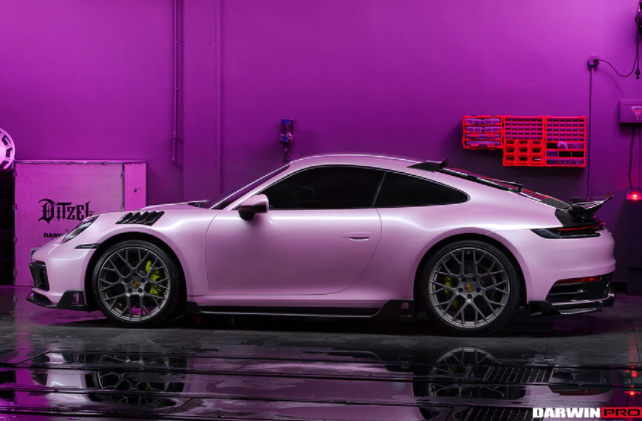 Porsche 911 992 Carrera/Targa/S BKSS Style Carbon Zijskirts 2019-2021