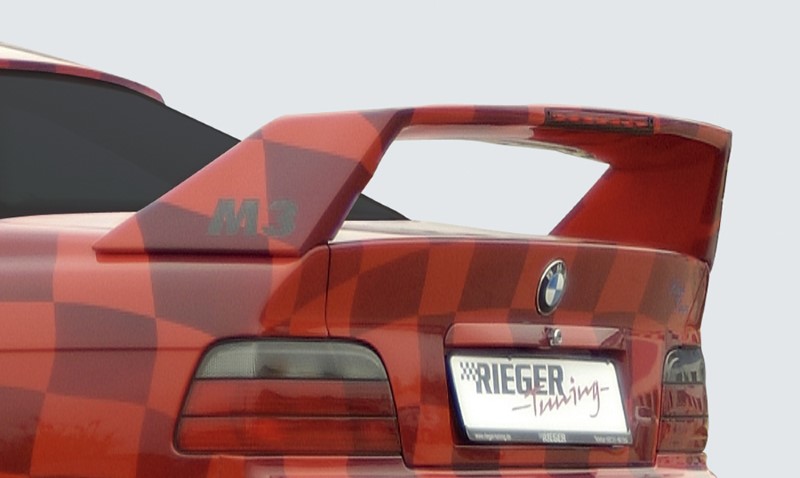 Achterspoiler BMW E36 Coupe met 3e remlicht Rieger
