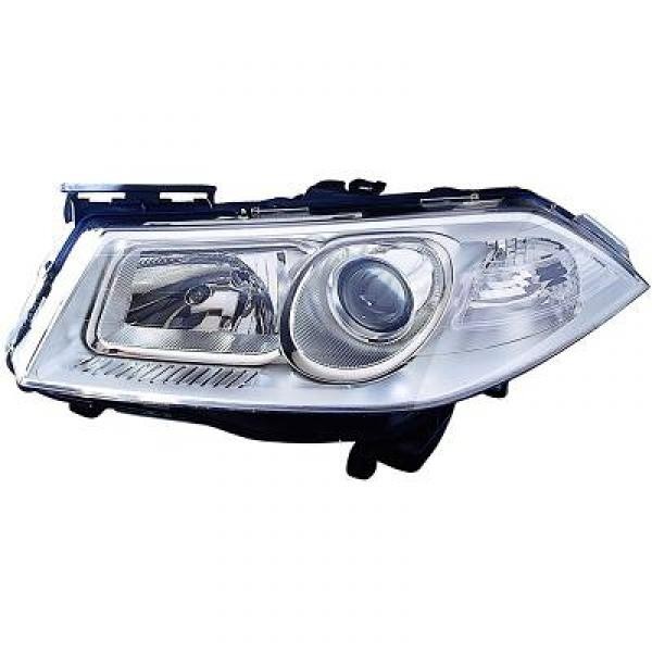 Koplamp links MEGANE II 06-08 VALEO H7+H1