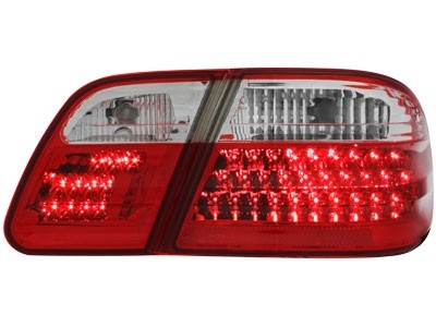 Taillights Mercedes E-Class W210 95-02 LED Red/White
