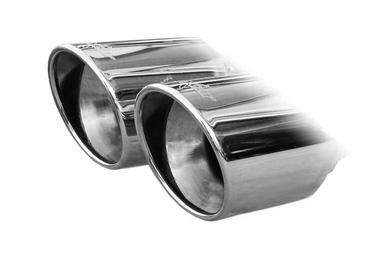 100% RVS Sportuitlaat  Audi A3 8P Sp.back 1.8 TFSi (160pk) 5/2005- 2x80mm X-Race