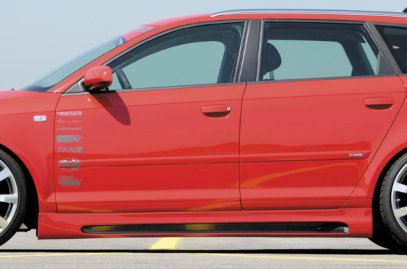Zijskirts Audi A3 8P Sportback ABS Carbon-look Rieger