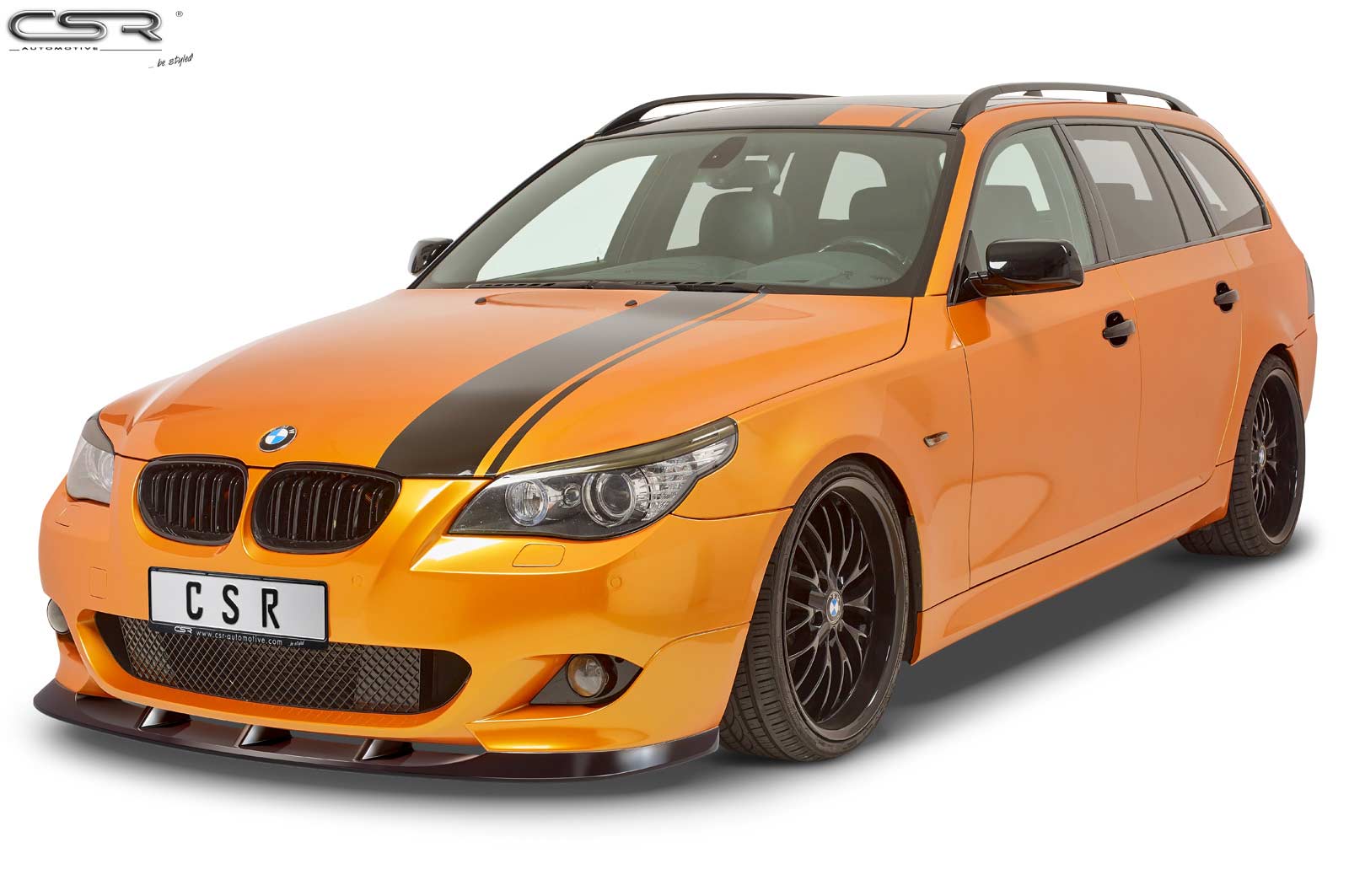 Voorspoiler BMW 5-Serie E60/E61 Glans Zwart