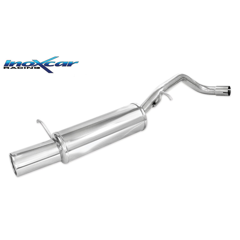 100% Inox Sport Exhaust  Volkswagen Polo 9N 1.4 75hp 2001-2008 1x102mm