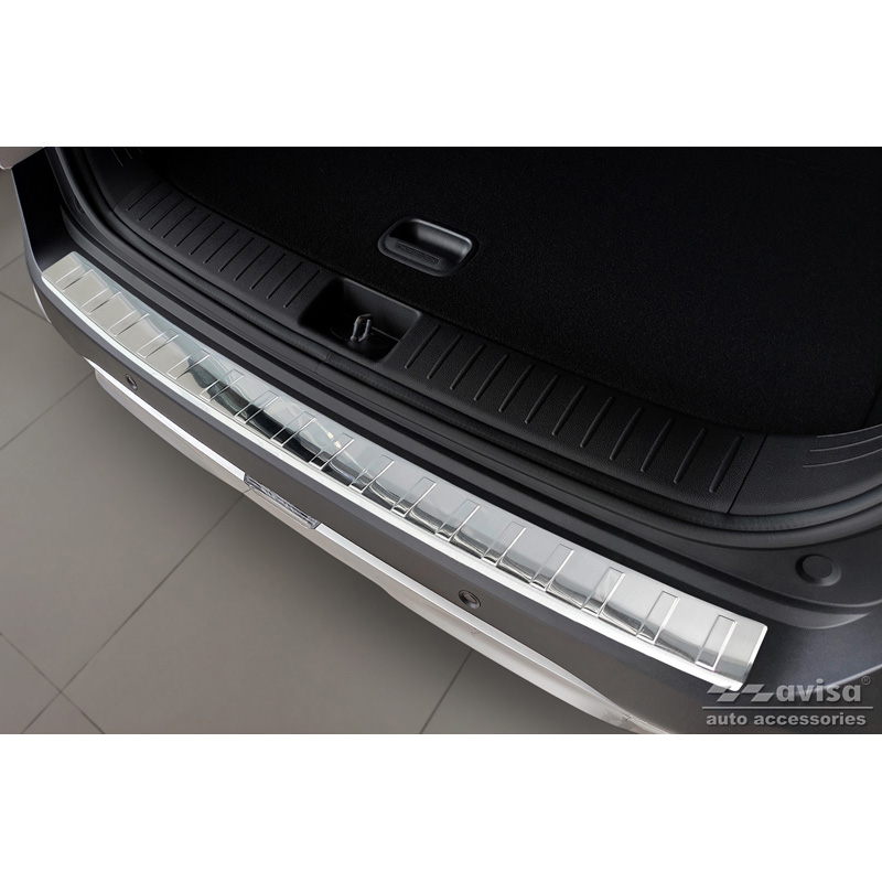 Stainless Steel Rear bumper protector  Kia Sportage V 2021- 'Ribs'