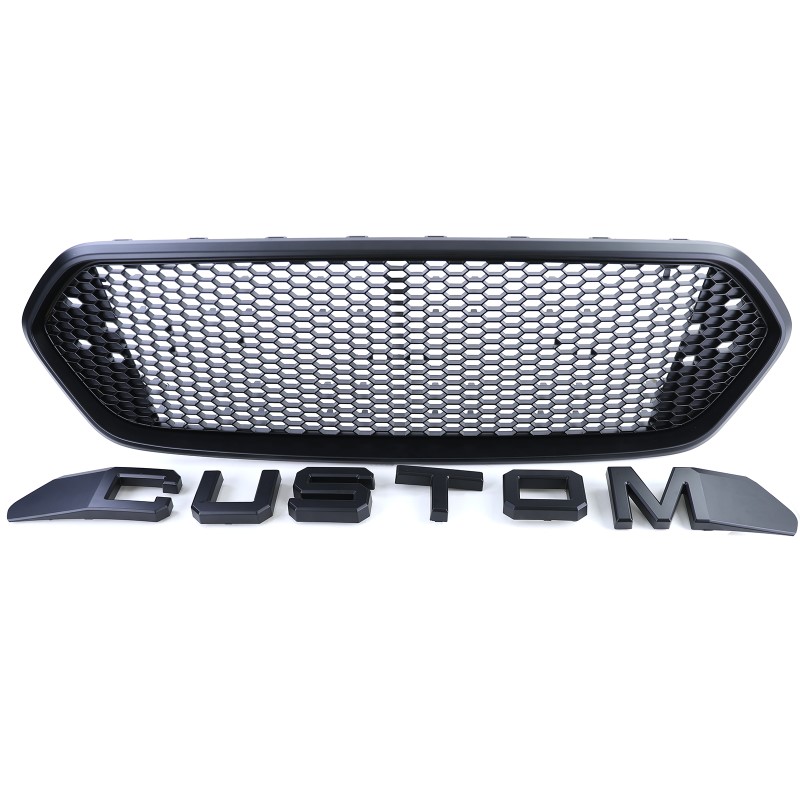 Grill Ford Transit Custom Facelift Honingraad Opschrift
