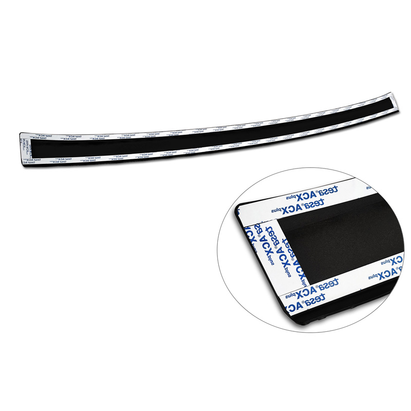Matt Black Aluminum Rear bumper protector  Toyota Highlander IV (XU70) 2020- 'Riffled Plate'