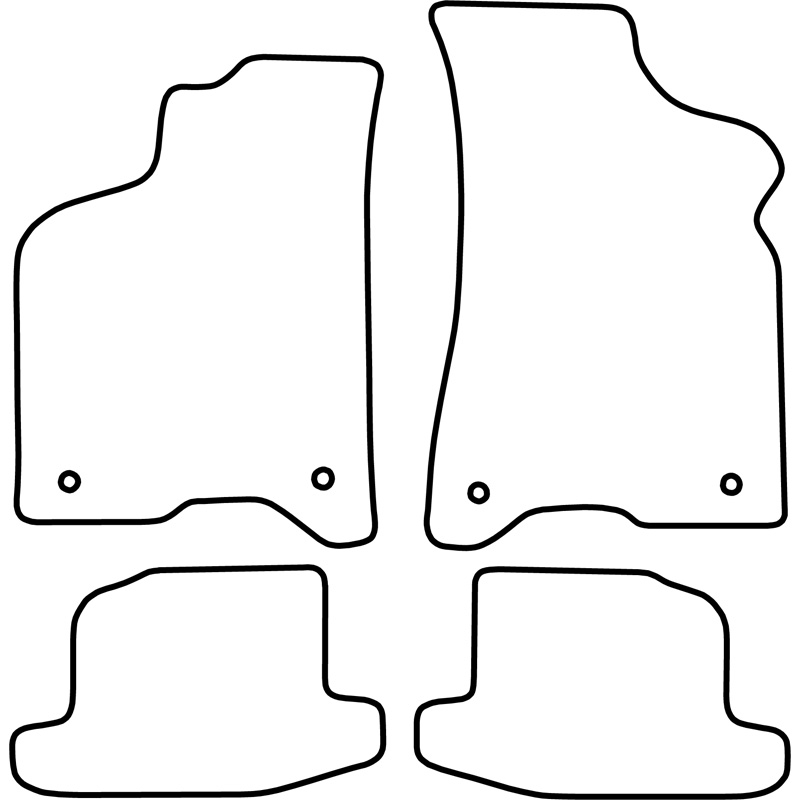 Automatten  Volkswagen Lupo 2004- excl. 3L