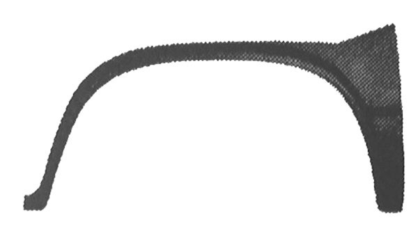 Wielschermrand links voor VW T3. 79->>