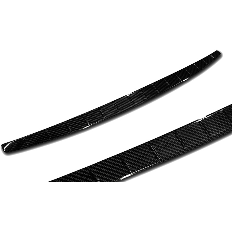 Real 3D Carbon Rear bumper protector  Mercedes CLA II (C118) Sedan 2019- 'Ribs'