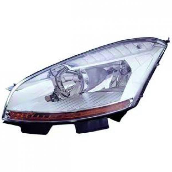 Koplamp rechts C4 PICAS. 06-11/10 DEPO H7+H1