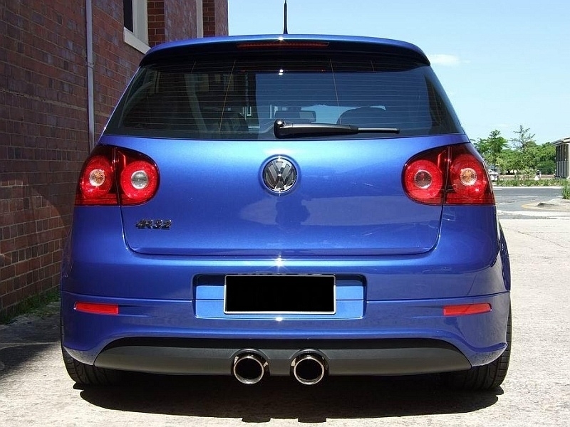 Achterbumper Diffusor VW Golf V R32 met hitteschild
