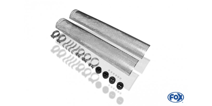 Hilux - Double Cap Systeem Sidepipe, bestehend aus 2 Einddempern