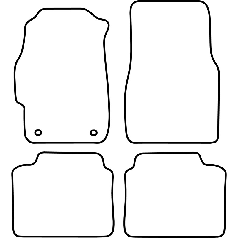 Set velour car mats  Honda Civic 3 doors 1996-2001