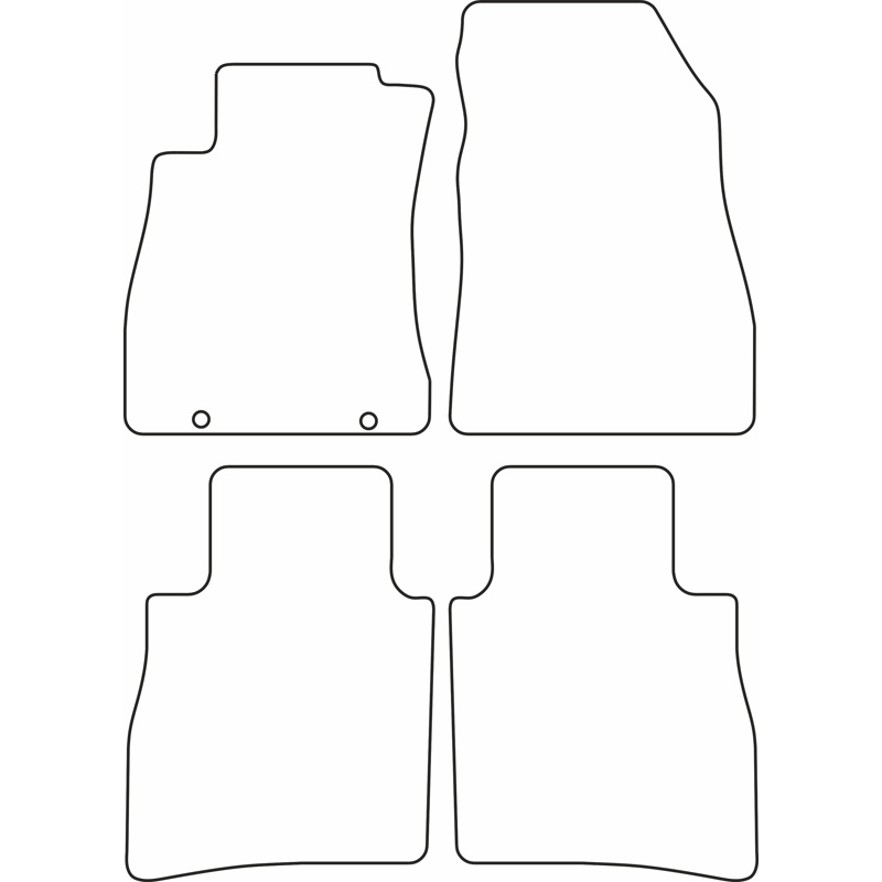 Set velour car mats  Nissan Pulsar 2014-