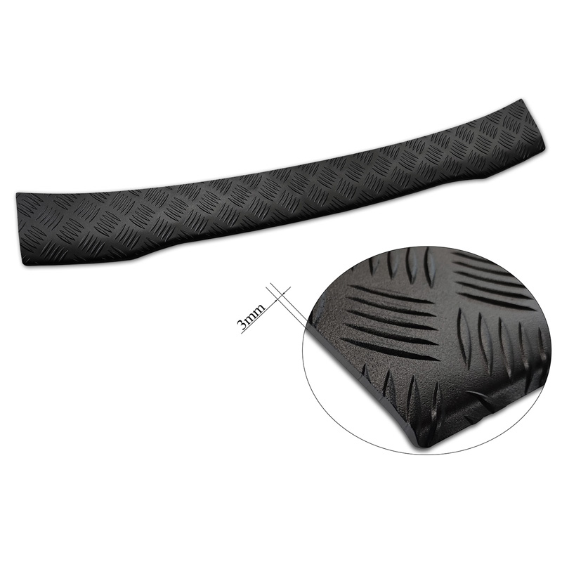 Matzwart Aluminium Achterbumperprotector  Ford Tourneo Courier/Transit Courier 2014- 'Riffled Plate'