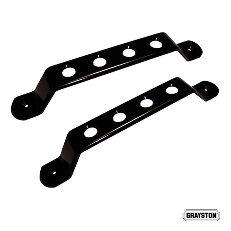 Set universal Racing door handles - black aluminum
