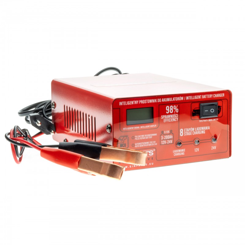 EPCBC03 BATTERY CHARGER 12/24V 15A WITH REPAIR FUNCTION AND 8-STAGE CHARGING PROCESS