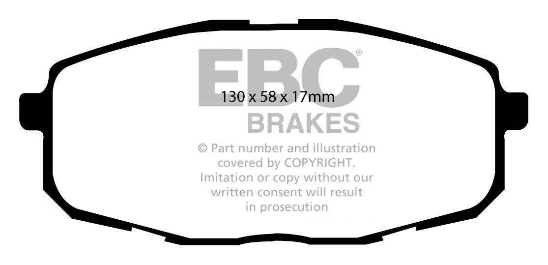 EBC Brakes KIA Cee'd 1.4 2007-.. Remblokken voorzijde greenstuff