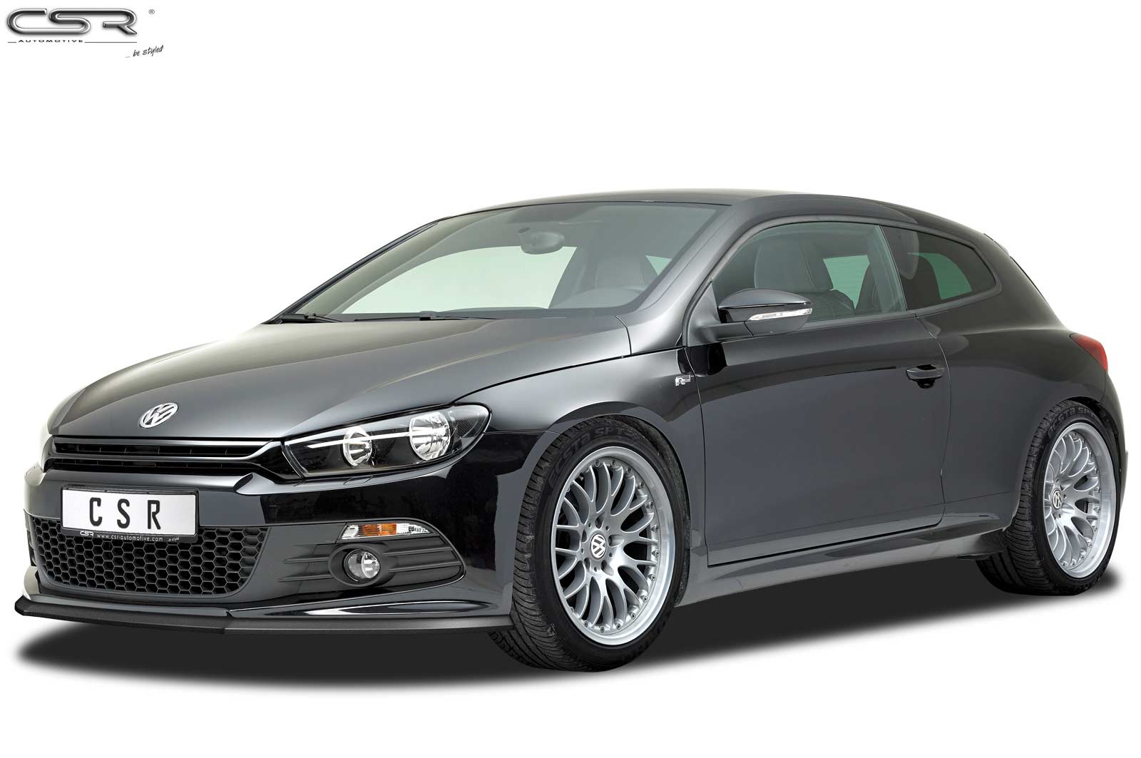 Voorspoiler Volkswagen Scirocco R-Line CSR Glans Zwart