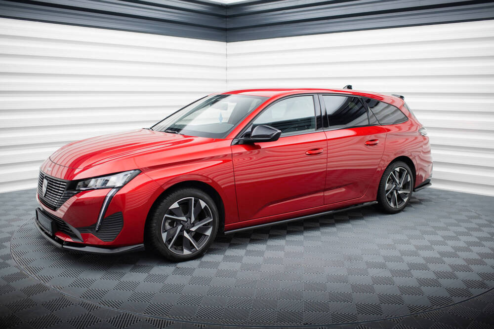 Zijskirts Peugeot 308 Mk3 Maxton Glans Zwart