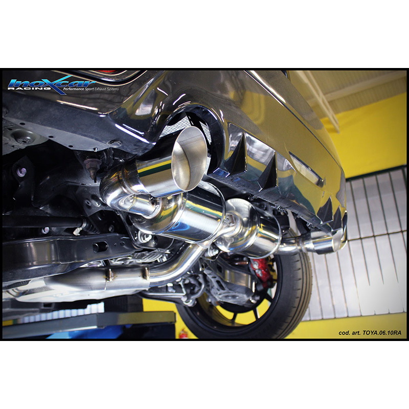 100% Inox Double Sport Exhaust  Toyota GR Yaris 1.6 (261HP) 2020- Ø65mm Left/Right 100mm Racing