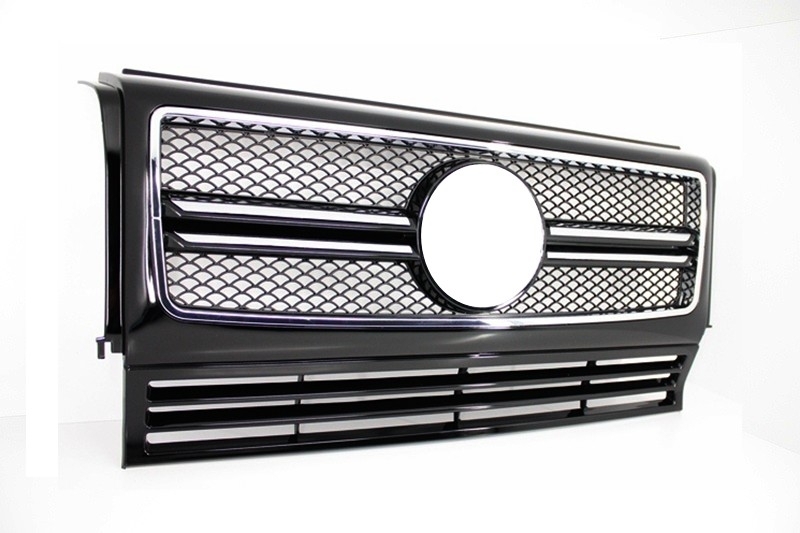 Grill Mercedes W463 G-Klasse 90-14 G65 A-Design Piano Zwart/Chroom