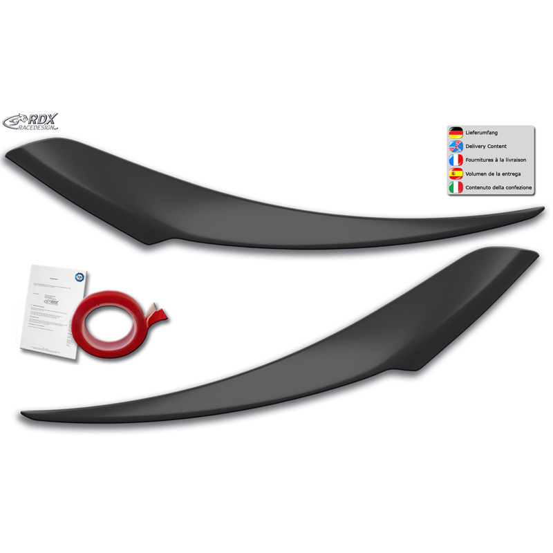 Koplampspoilers  Hyundai Tucson (TLE) Facelift (alleen LED koplampen) 2018-2020 (ABS)