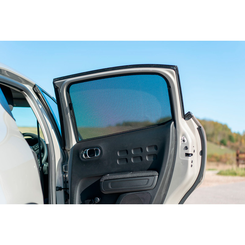 Set Car Shades (rear side doors)  Citroen C3 5 doors 2016- (2-pieces)