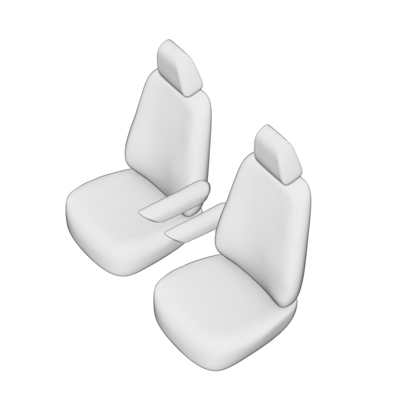 Original Design Textile seat covers 1+1  Mercedes EQV 2020- (armrest on driver and passenger seat)