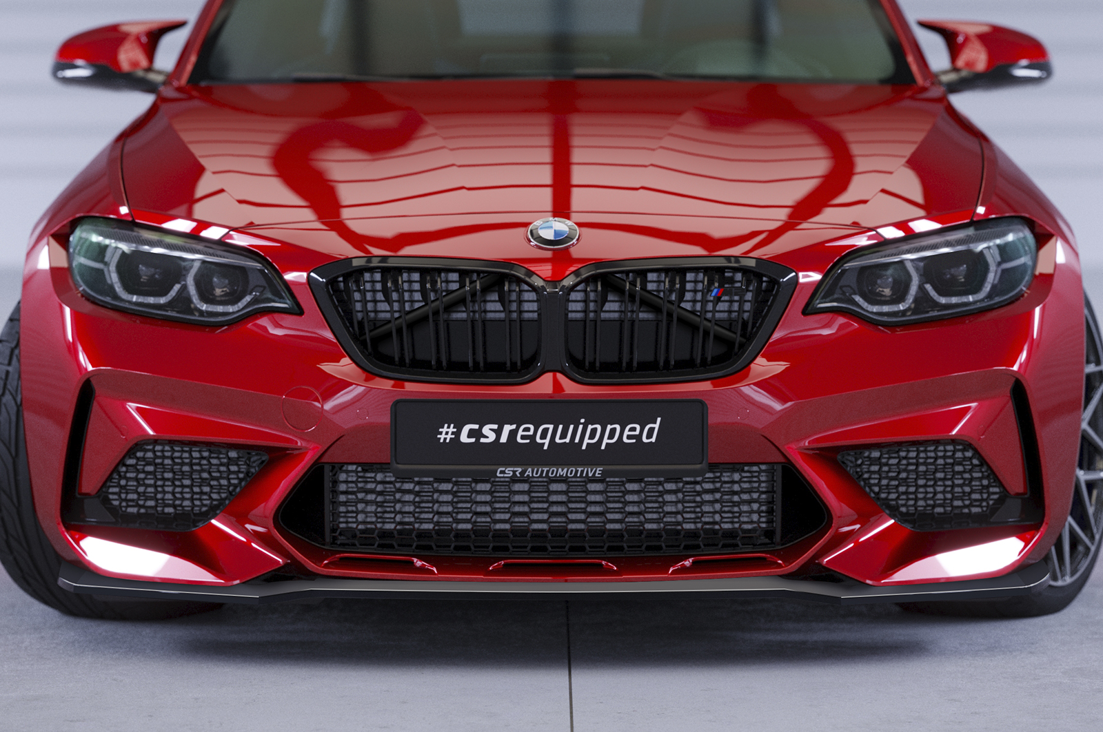 Voorspoiler BMW M2 Competition CSR Glans Zwart