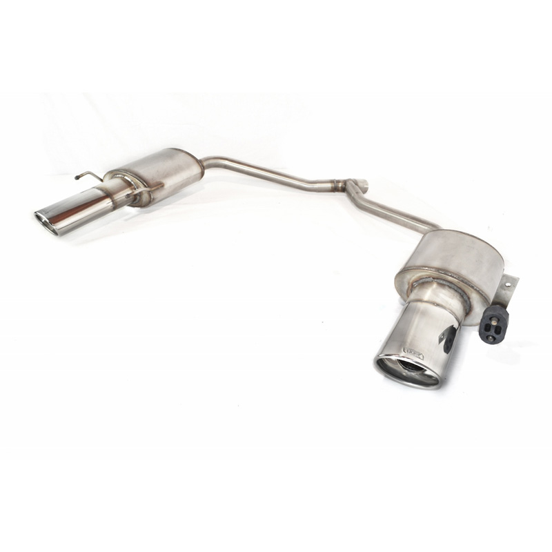 Double stainless steel sport exhaust  Opel Insignia FWD Combi 2.0 CDTi 118kW 2008-2012 120x80mm